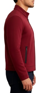 Faux <b>Suede</b> Bomber Coat Pro-Style Custom OEM <b>Men</b>’s Anti-Wrinkle <b>Suede</b> <b>Jacket</b> Casual Slim-Fit Zipper <b>Jacket</b> with Stand Collar - Product Image 3