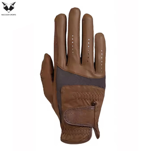 Nouveauté : Gants d'équitation d'été faits à la main, antidérapants, respirants, légers, unisexes, en cuir véritable, taille L, sur mesure - Product Image 2
