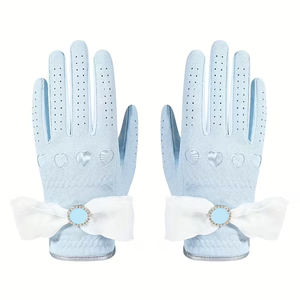 Gants de golf à la mode de qualité supérieure pour femmes, couleur bleu ciel, respirants, antidérapants, à séchage rapide, gants de sport à doigts entiers - Product Image 2