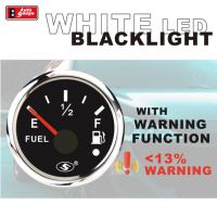 Autogauge GF520C-240 52mm 2 pouces, rétroéclairage LED Super Blanc, mouvement à moteur pas à pas, 12/24V, cadran noir, universel, jauge de niveau de carburant