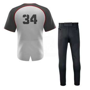 Customized Logo Light Weight Breathable Baseball Uniform Oversized Cheap Price Wholesale Baseball Uniform For Unisex - Product Image 4