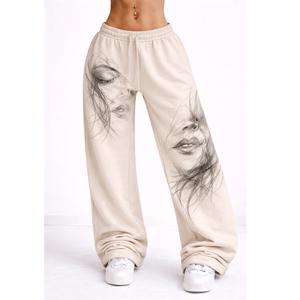 Pantalon de survêtement pour femme en polaire légère, imperméable et respirant, idéal pour la détente, le fitness, l'entraînement et les voyages. - Product Image 3