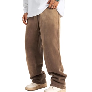 Hot Sale Sweat Trousers Oversized Men Jogger Baggy Wide Leg Jogger Elastic Waist Flared Anti-Wrinkle Sweat Pants for Men - Product Image 1