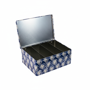 Boîte en métal rectangulaire personnalisée imprimée de qualité alimentaire pour l'emballage - Product Image 1