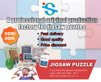 Puzzle en papier personnalisé avec dessin animé |   Puzzle photo personnalisé OEM pour cadeaux (100-1000 pièces, MOQ 100)
