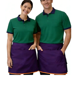 Camiseta Polo con Delantal Personalizada al por Mayor para Personal de Hotel, Restaurante, Bar, Camarero, Recepcionista, Limpieza, Cafetería y Cocina - Product Image 3