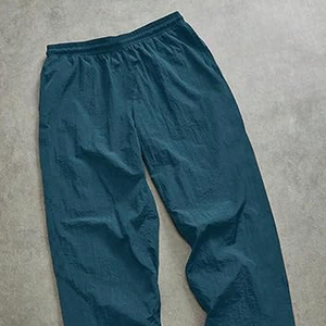 กางเกงไนลอนเอวยางยืดสำหรับผู้ชายกางเกงวอร์มขาตรงแบบลำลอง - Product Image 4