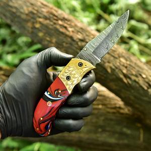 มีดพับคลาสสิก ด้ามไม้ พร้อมใบมีดขัดเงา สำหรับการใช้งานในชีวิตประจำวันแบบดั้งเดิม มีดพับ - Product Image 3