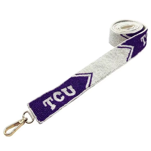 Luxury Handmade Seed Beaded GO COOGS <b>Strap</b> Belt <b>Adjustable</b> White Rad Design Bag for Women and Girls from India - Product Image 4