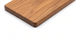 Planche à découper rectangulaire en teck massif de qualité supérieure, écologique, antibactérienne, ustensiles de cuisine, couteau en acier inoxydable - Product Image 4