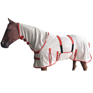 BRAND ZONE Couverture d'hiver imperméable en polaire pour cheval, personnalisable, avec 2 sangles de fixation - Modèle col standard - Product Image 1