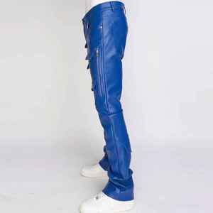 Pantalones de Motociclista de Nylon Lavado Ecológico para Mujer Tallas Grandes, Ajuste Ceñido, Estilo Casual Urbano con Raya Lateral para Otoño - Product Image 3
