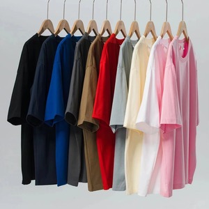 T-shirt pour homme en molleton 100% coton brodé, coupe classique, style hip-hop - Product Image 3