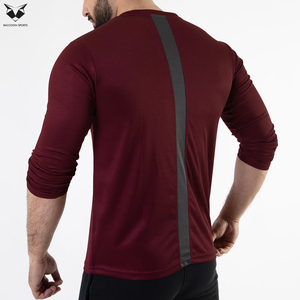 New Arrival Trendy Full Sleeve Shirts For Men, In <b>Maroon</b> With Black Color Streetwear Style Casual Slim Fit Long Sleeve <b>Tops</b> - Product Image 2
