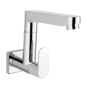 ก๊อกน้ำติดผนังทองเหลืองสำหรับเครื่องซักผ้า ก๊อกน้ำโครเมียมสำหรับอ่างล้างหน้าในห้องน้ำ ก๊อกน้ำห้องครัวแบบผสมน้ำร้อนน้ำเย็น - Product Image 3