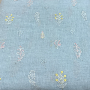 Tissu en coton brodé occultant léger et ignifuge de luxe pour robes de mariée, robes de soirée, sacs, housses OEM ODM - Product Image 4
