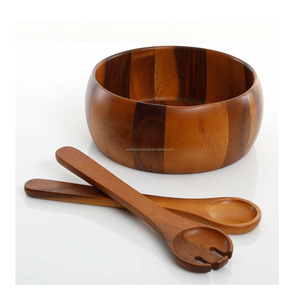 Luxury Modern Designer Round Wooden Salad and <b>Soup</b> <b>Bowl</b> Handmade High Quality Polished <b>Bowls</b> for Parties Wholesale - Product Image 5