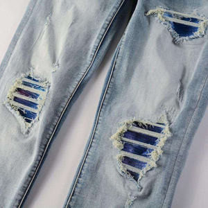 <b>Men</b> Denim Jeans Slim Fit <b>Stretch</b> Casual Pants Comfortable Cotton Fashion Blue Jeans Wholesale 2026 custom logo - Product Image 6