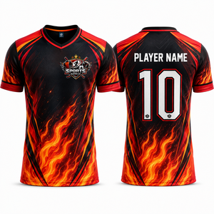 Maillot de football de haute qualité, tissu polyester à séchage rapide, maille respirante, léger, uniforme de football performant pour équipe - Product Image 2