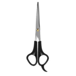 Comfortable Black Plastic <b>Handle</b> Barber Hair Cutting Scissors Professional Sharp Blade Hair <b>Shears</b> - Product Image 1