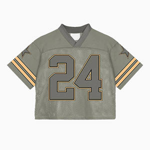 Camiseta de Fútbol Americano Retro Clásica, Estilo Vintage, Ropa Deportiva Atlética, Tejido de Malla Transpirable, Uniforme de Fútbol Estilo Antiguo - Product Image 1