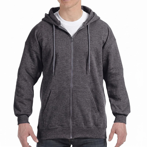 Sudadera con capucha completa personalizada para hombre, 100% algodón polar, ecológica, de peso pesado, estilo casual urbano, OEM ODM al por mayor - Product Image 4