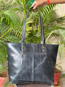 มือเครื่องมือแกะสลักกระเป๋าถือ Tote กระเป๋าหนัง Cowhide จริงผมบนซ่อนขนสัตว์กระเป๋าขนาดใหญ่คอลเลกชันสุภาพสตรีกระเป๋า - Product Image 6