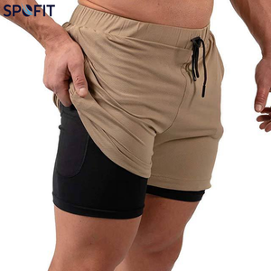 sport <b>shorts</b> Casual Eco-Friendly Quick Dry Breathable <b>Spandex</b>/Cotton Elastic Waist Gym Training <b>Shorts</b> <b>with</b> Custom Front Logo - Product Image 5