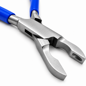 MANAN <b>INSTRUMENTS</b> Stainless Steel <b>Triangle</b> Pliers Blue Handles Tapered Baguette Cut for Jewelry Making Necklace Bracelet DIY - Product Image 3