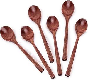 Cucharas de Madera Vintage Ecológicas al por Mayor, las Más Vendidas, de 5.8 Pulgadas, Cucharas Pequeñas para Miel, Mermelada y Condimentos, Aptas para Lavavajillas - Product Image 5