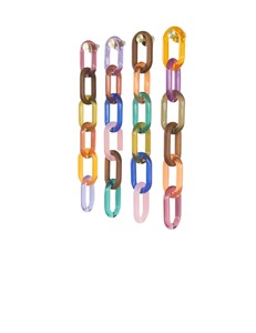 RING Eslabones de Cadena de Madera Personalizables, Tamaño Muy Grande, Diseño Art Deco, Disponible en Colores Claros/Multicolor, Modelo de Arte de Pared para el Hogar - Product Image 4