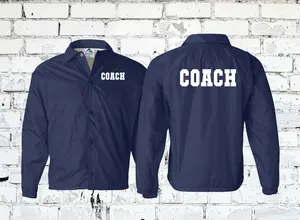 Chaqueta Deportiva Personalizada para Hombre, con Cierre de Cremallera Grueso, Resistente al Viento, Transpirable, de Algodón, con Logotipo Largo Impreso - Product Image 6