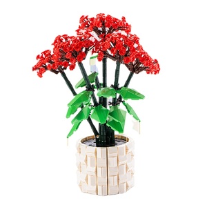 Set de Bloques de Construcción de Flores 101-6, Planta en Maceta Simulada, Decoración para el Hogar, Regalo para el Día de San Valentín - Product Image 1