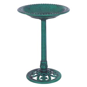 Bain d'oiseaux sur pied vert pour jardin extérieur, idéal pour l'observation des oiseaux dans la cour - Product Image 2