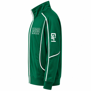 Sudadera con capucha y cremallera completa para mujer Iota Phi Lambda Sorority, de manga larga, cuello alto, estilo chándal con ribetes en contraste, para descanso - Product Image 5