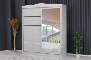 Customizable Modern Closet with 2 Sliding Doors High Quality Turkish Home Furniture Made of Wood Multi-Colors - Product Image 3