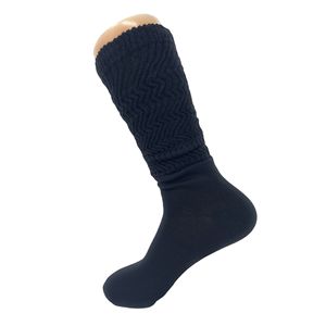 Calzini al ginocchio accartocciati in cotone leggero per donne in stile floscio Set di scarpe da 5 a 10 - Product Image 4