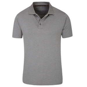 Polo en coton premium pour homme sur mesure, col côtelé à trois boutons, manches courtes, style business décontracté, fabricant OEM ODM - Product Image 6