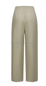 Vietnam Garment Factory: Custom Pleated Wide <b>Leg</b> Trousers - <b>High</b> Quality Women's Formal Pants with OEM/ODM Service - Product Image 3