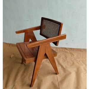 Indoor furniture <b>teak</b> <b>wood</b> custom <b>for</b> cafe and hotel project chair rattan brown <b>stain</b> - Product Image 1