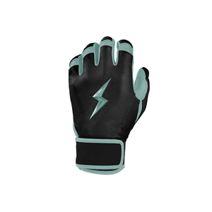 Gants de frappeur de baseball en cuir à doigts complets, ambidextres, fermeture auto-agrippante, excellente adhérence, jaune personnalisé – Offre Spéciale - Product Image 5