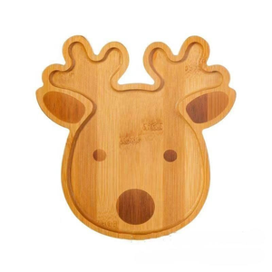 Plato de Postre de Madera con Diseño de Personaje de Dibujos Animados, Bandeja Ecológica para Servir Bocadillos y Frutas en el Hogar y la Cocina - Product Image 2