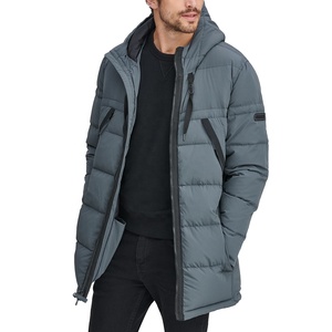 Mens Custom Logo Quilted Padded Hooded Waterproof Windproof Eco-Friendly Quick Dry Puffer Jacket Winter Insulated <b>Bubble</b> <b>Coat</b> - Product Image 5