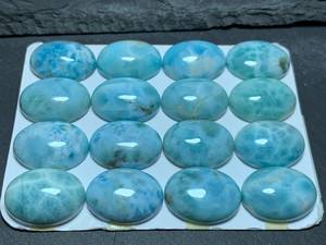 Lote de Cabujones de Larimar Natural, Piedra Preciosa de Larimar de 15x20 mm, Lote de Cabujones de Larimar Azul para Joyería - Product Image 5