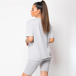 Conjunto Casual de 2 Piezas Verde Oliva para Mujer, Transpirable, 100% Algodón, Top de Manga Corta con Cuello Redondo, Pantalones Cortos Deportivos, Atuendo Deportivo de Verano - Product Image 6