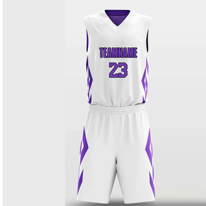 Uniforme de basketball réversible confortable et respirant, sans manches, personnalisable, de haute qualité, service OEM, en vente - Product Image 5