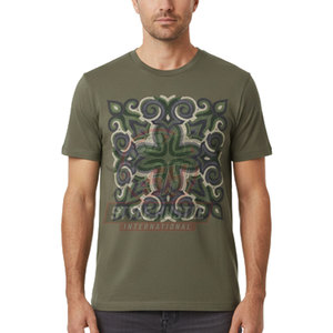 T-shirt décontracté personnalisé en coton 100% brodé, de qualité supérieure, coupe ample, imprimé, pour homme adulte. - Product Image 3