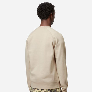 Sweat-shirt en maille gaufrée thermique pour homme, coupe classique, avec bordures côtelées aux poignets, style décontracté chic, couleur ardoise - Product Image 4