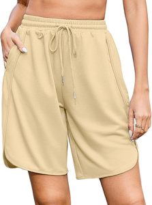 Shorts pour femmes respirants à prix d'usine avec taille élastique, vêtements de sport décontractés, design personnalisé, shorts 100% coton pour femmes - Product Image 2