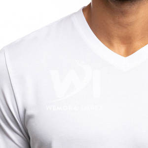 T-shirt à col en V imprimé de haute qualité, confortable, coupe ample, 100% coton, collection été, t-shirt à col en V pour homme - Product Image 5